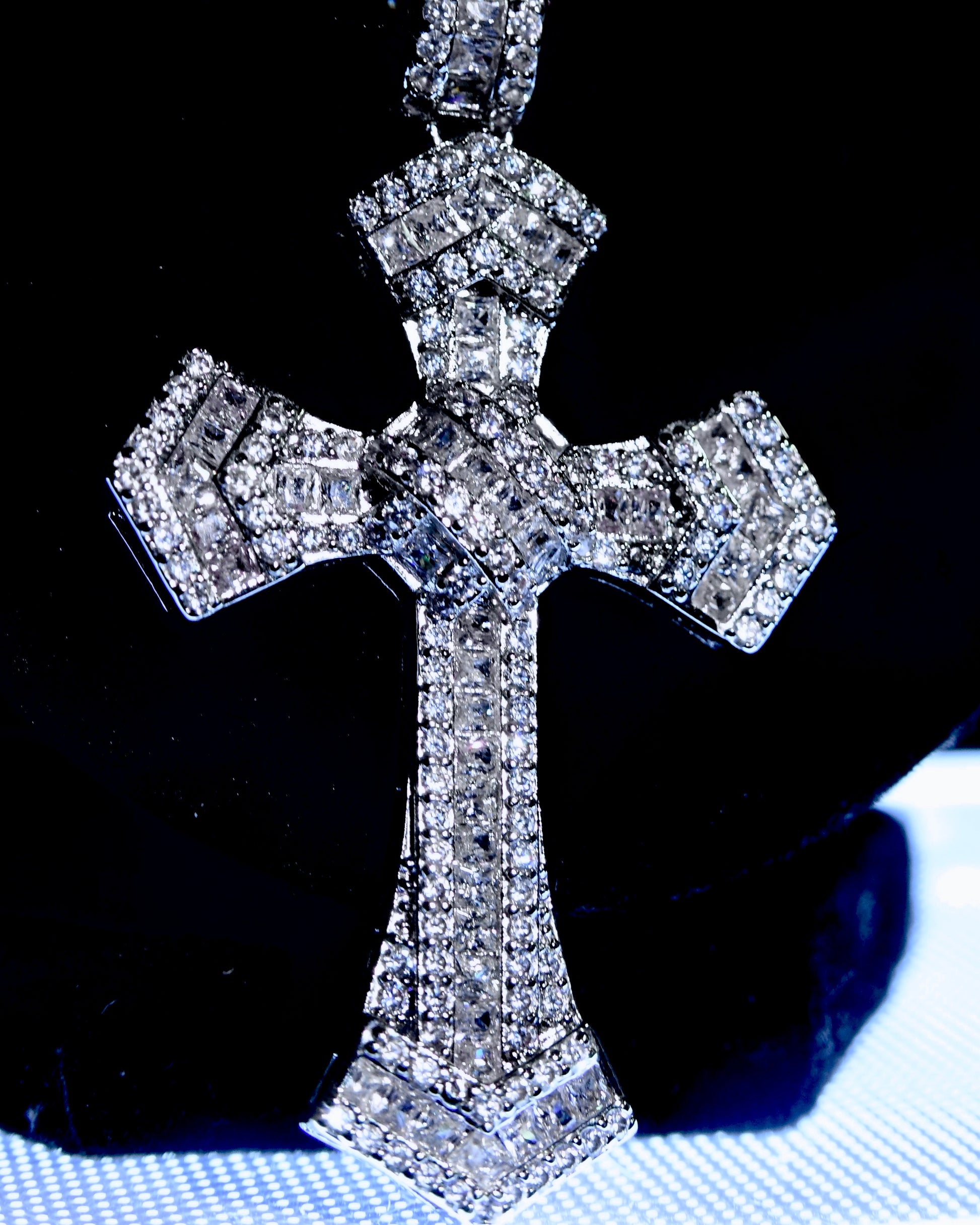 Moissanite Cross Pendant ONLY