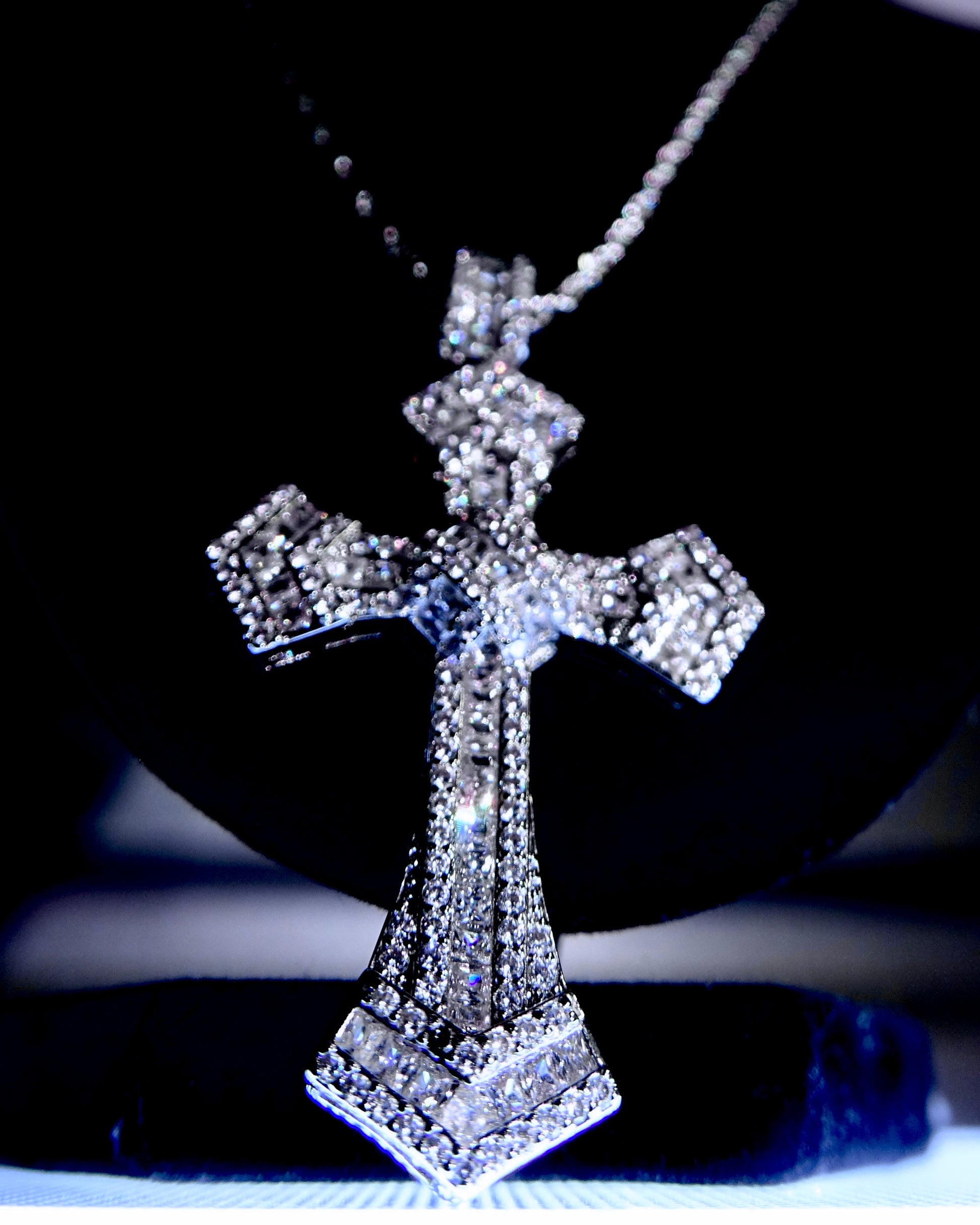 Moissanite Cross Pendant ONLY