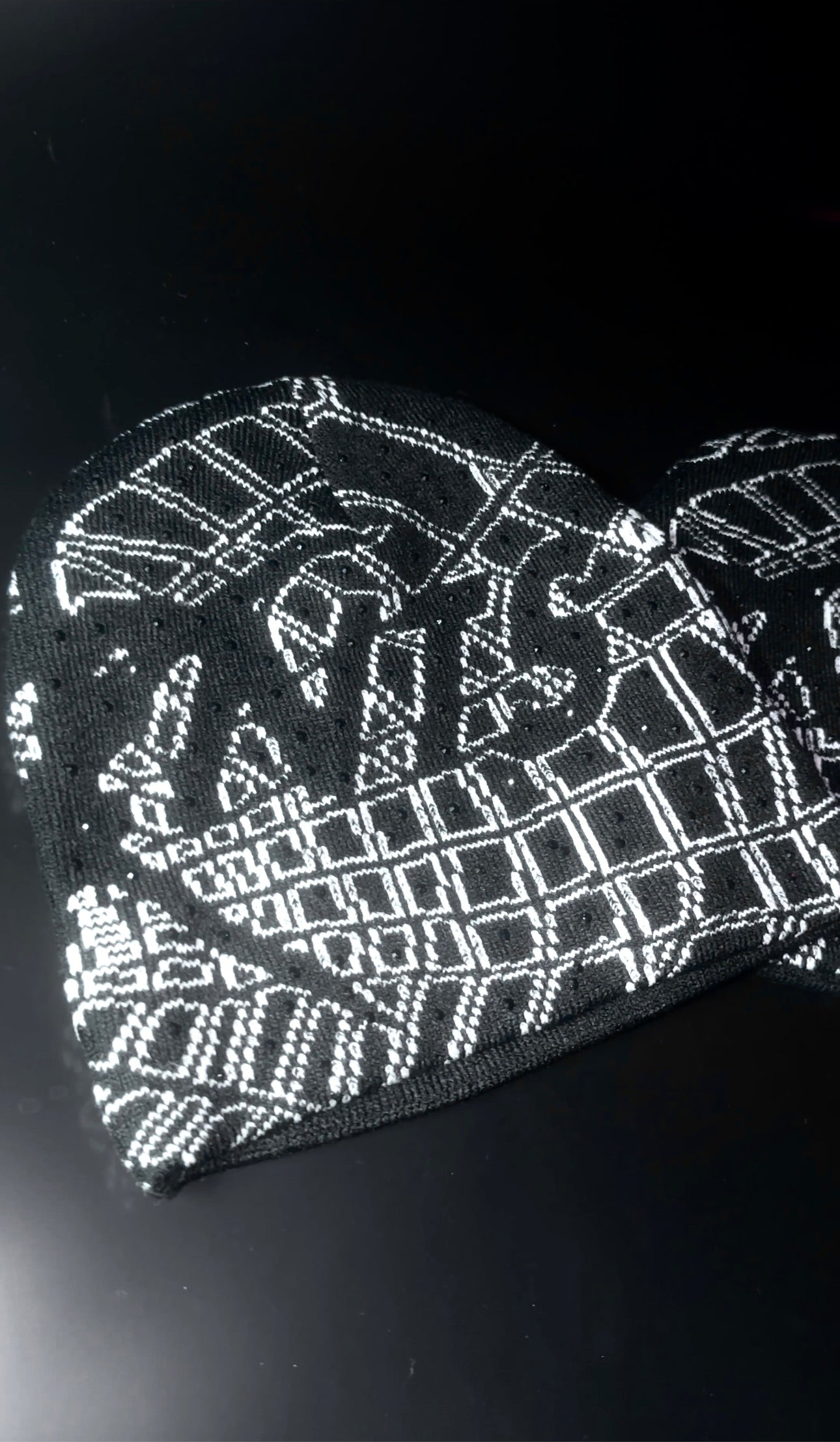 Rhinestone Spider x Web Beanie