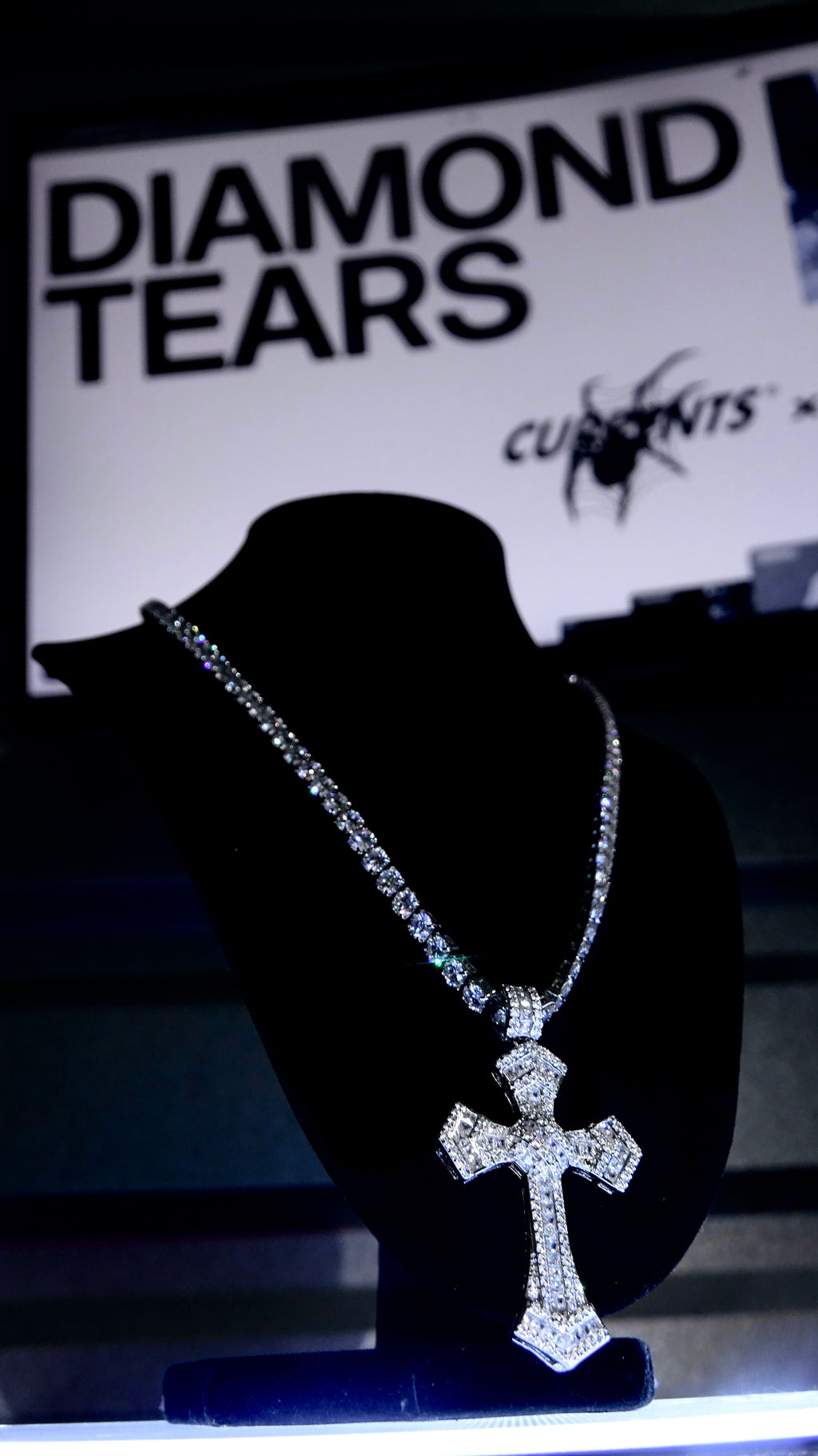 Moissanite Cross Pendant ONLY