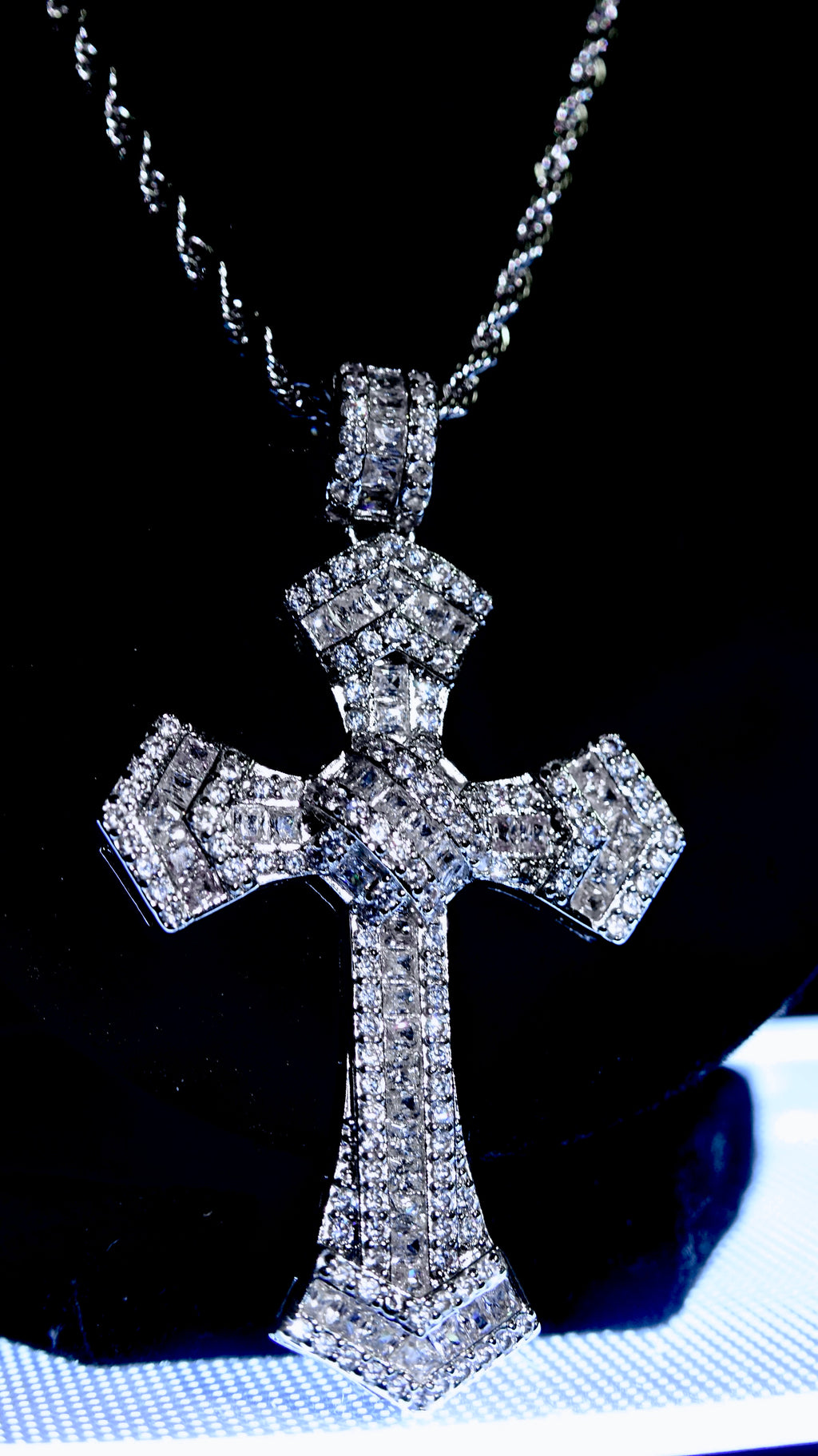 Moissanite Cross Pendant ONLY