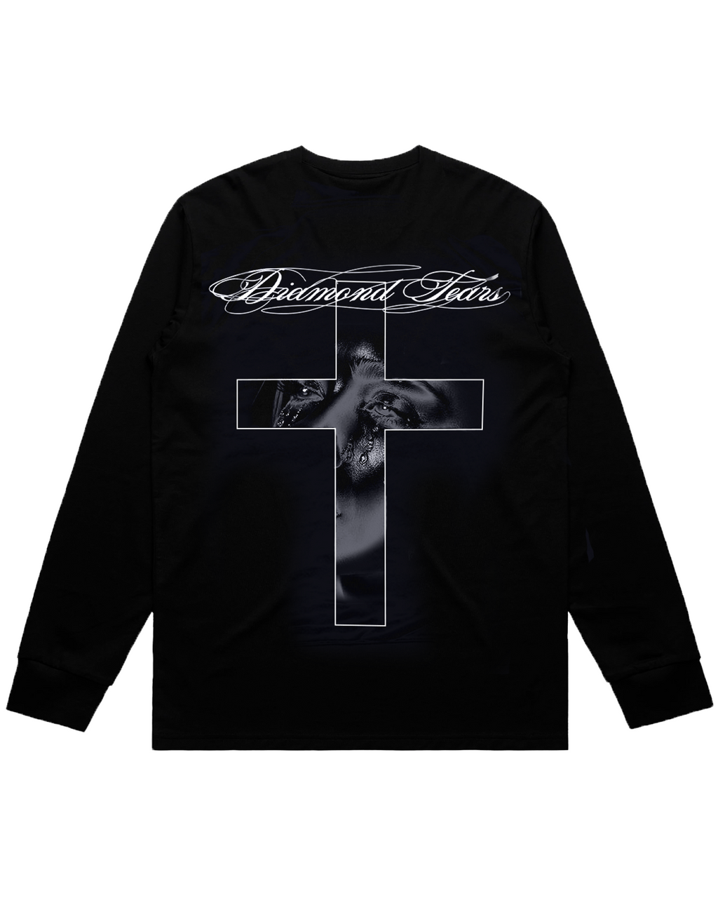 (NEW) Diamond Tears Cross LS