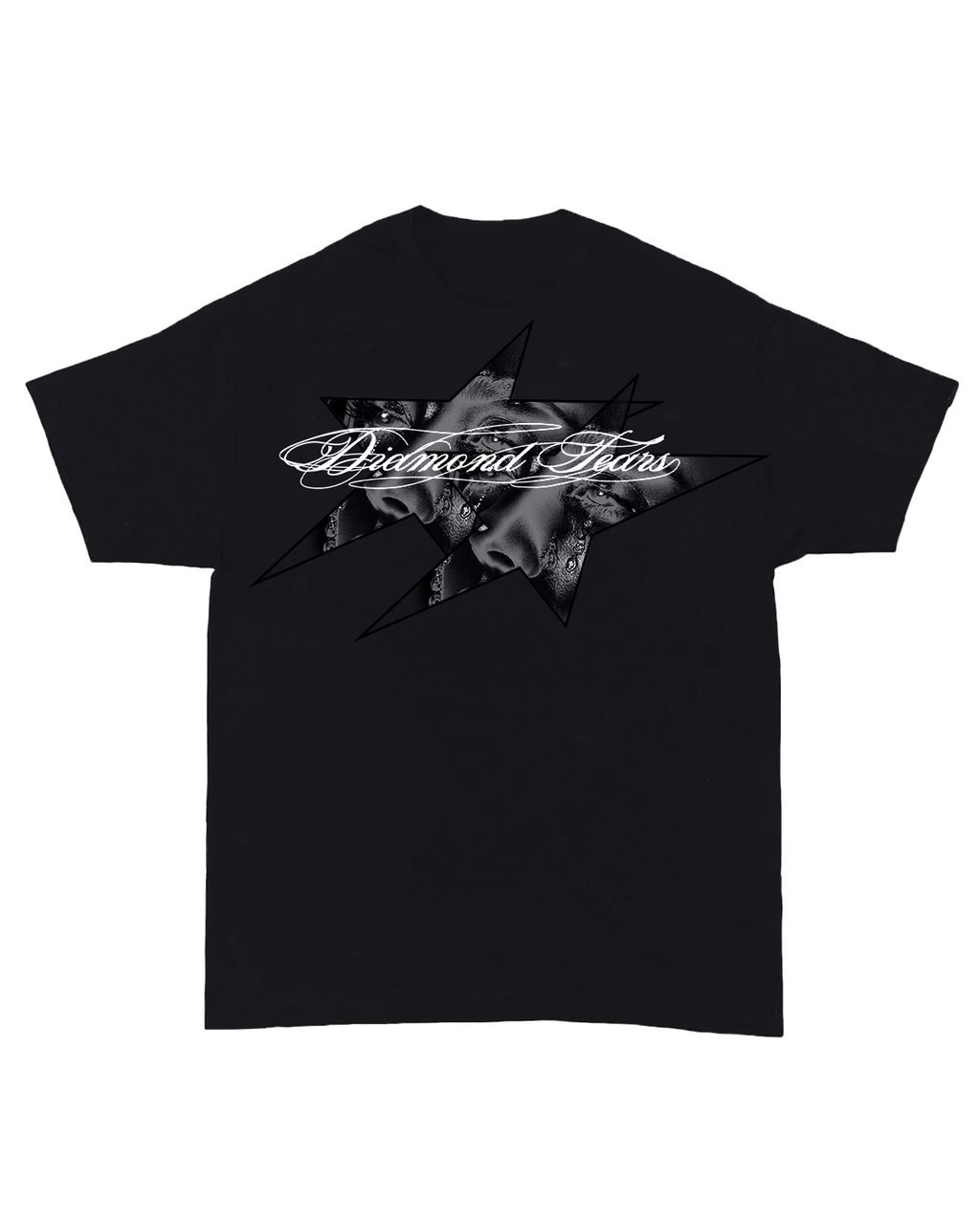 (NEW) Diamond Tears Double Star Tee