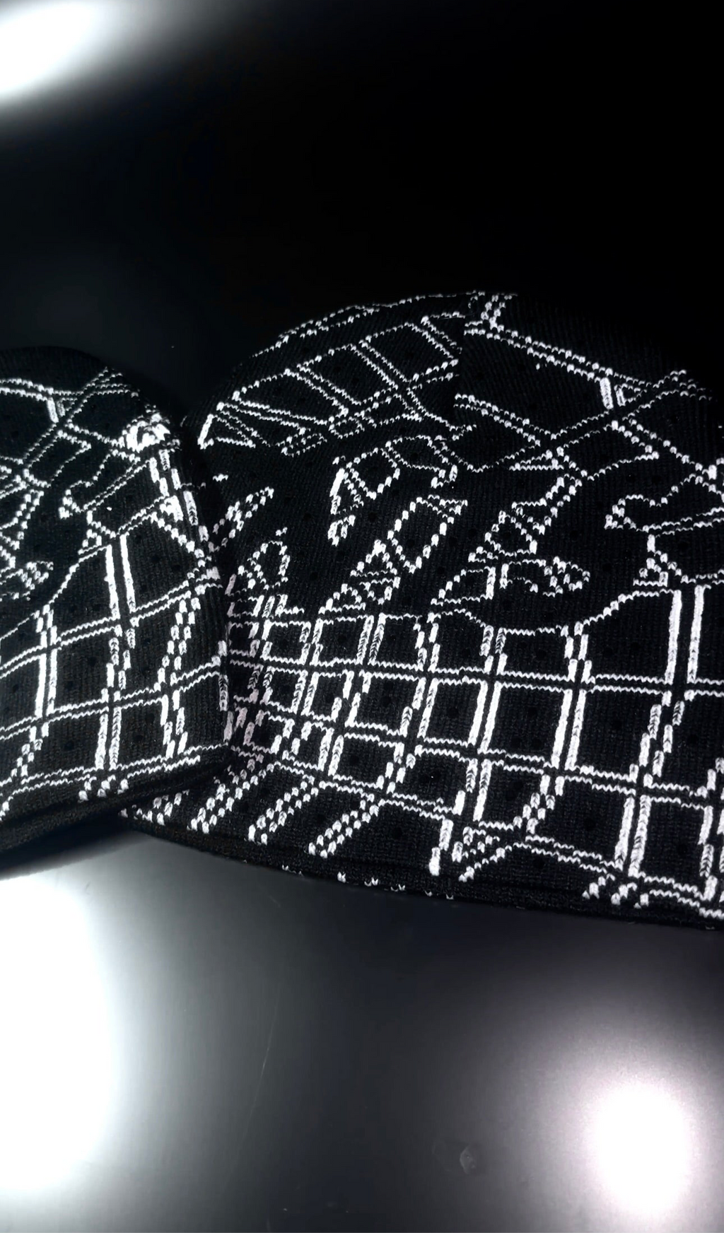 Rhinestone Spider x Web Beanie