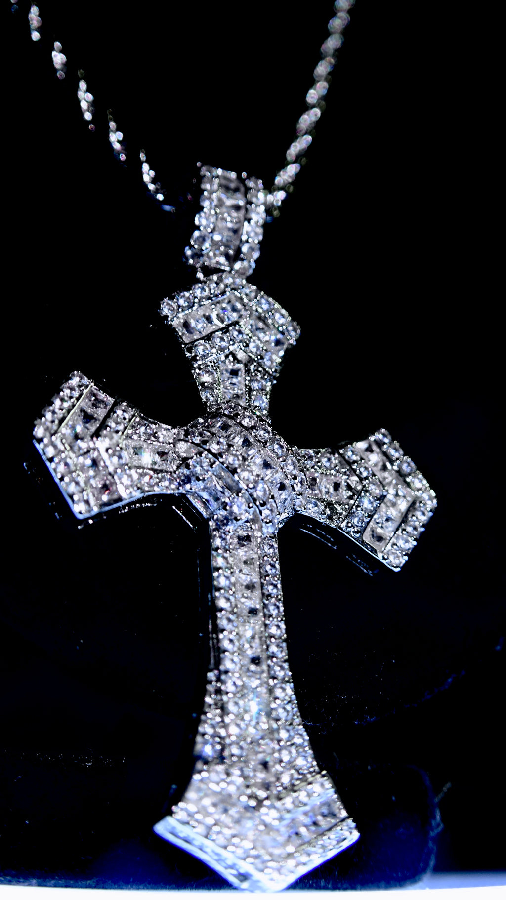 Moissanite Cross Pendant ONLY